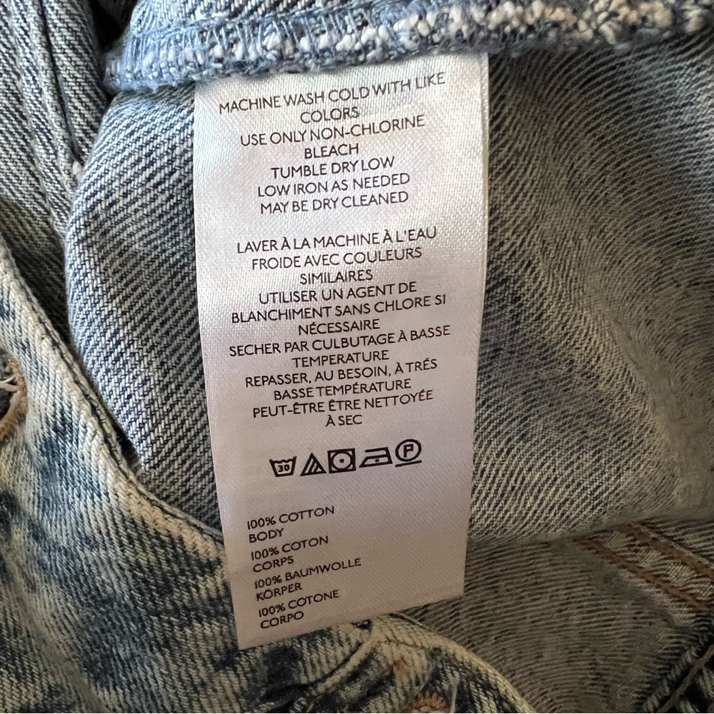 We The Free Rumors Denim Jacket in Light Indigo Free People Size XS - Picture 11 of 16